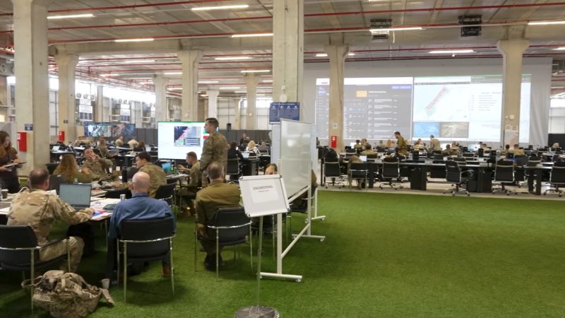 Video: A look inside the US military-led facility overseeing next steps for Gaza