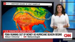 <p>As the U.S. is heading into what forecasters say will be an extreme summer – from punishing heat waves to severe weather and hurricanes – the nation’s disaster relief agency is expected to run out of money before it’s even over. CNN's Allison Chichar reports.</p>