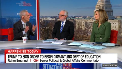 <p>Former Ambassador to Japan during the Biden Administration and Chief of Staff for President Obama, Rahm Emanuel, speaks with Wolf Blitzer about the latest moves from the Trump administration and answers whether he's considering running for President.</p>