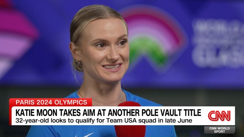 <p>Olympic pole vault champion Katie Moon speaks with CNN World Sport's Amanda Davies. </p>