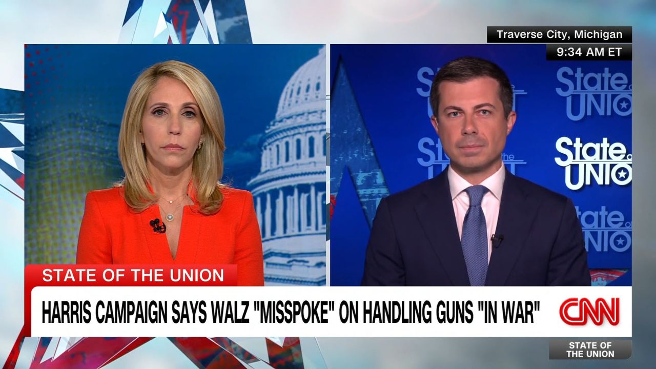 <p>Former presidential candidate Pete Buttigieg joins CNN’s Dana Bash to discuss JD Vance’s attacks that top Democrats are ‘anti-child.’</p>