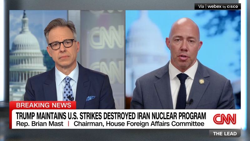 GOP lawmaker on early intel assessments on U.S. Iran strikes