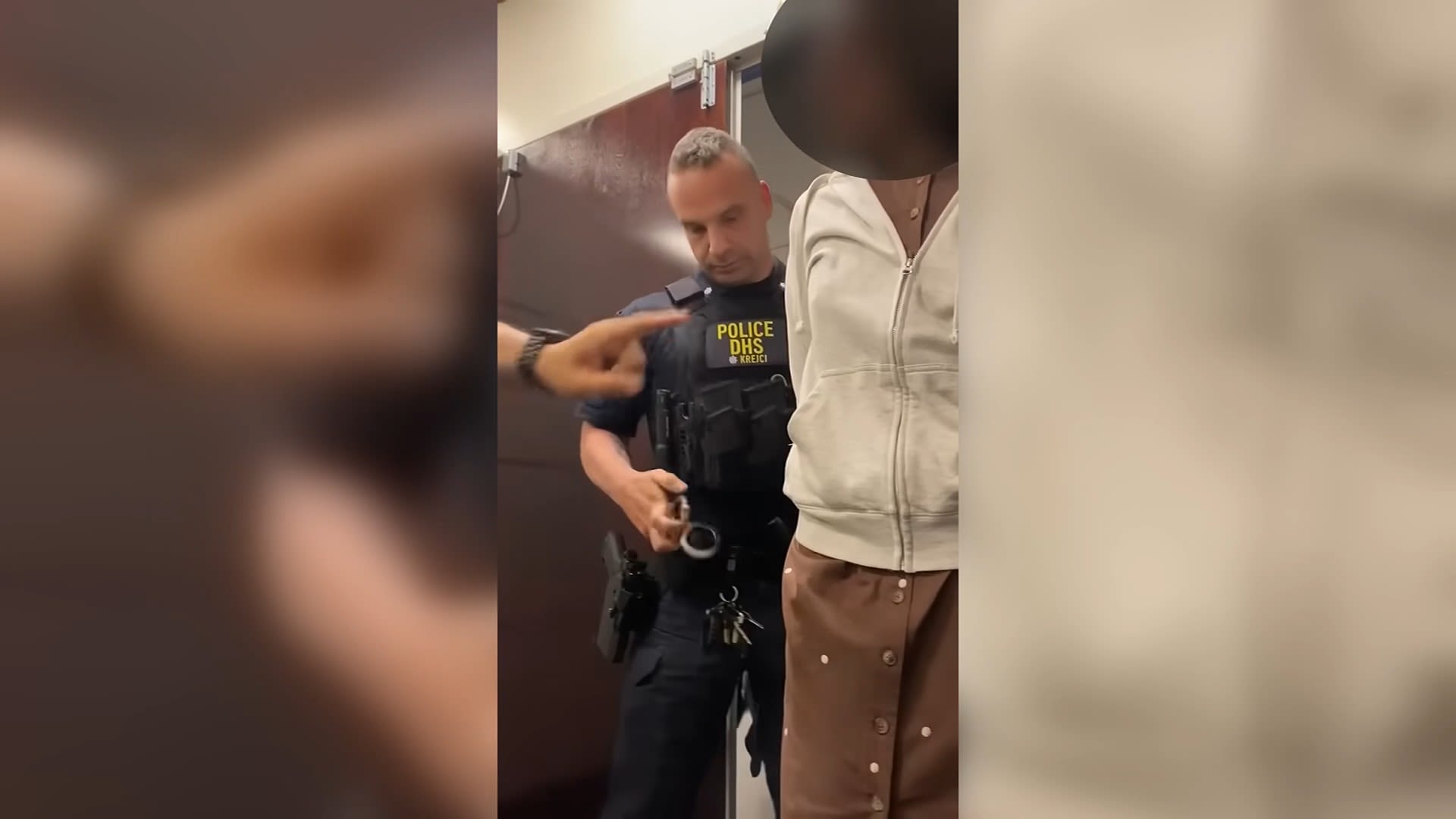 <p>Video taken inside Rep. Jerry Nadler's district office in New York City shows one of his staff members being handcuffed and detained by Department of Homeland Security agents on Wednesday, according to a statement released by the congressman.</p>