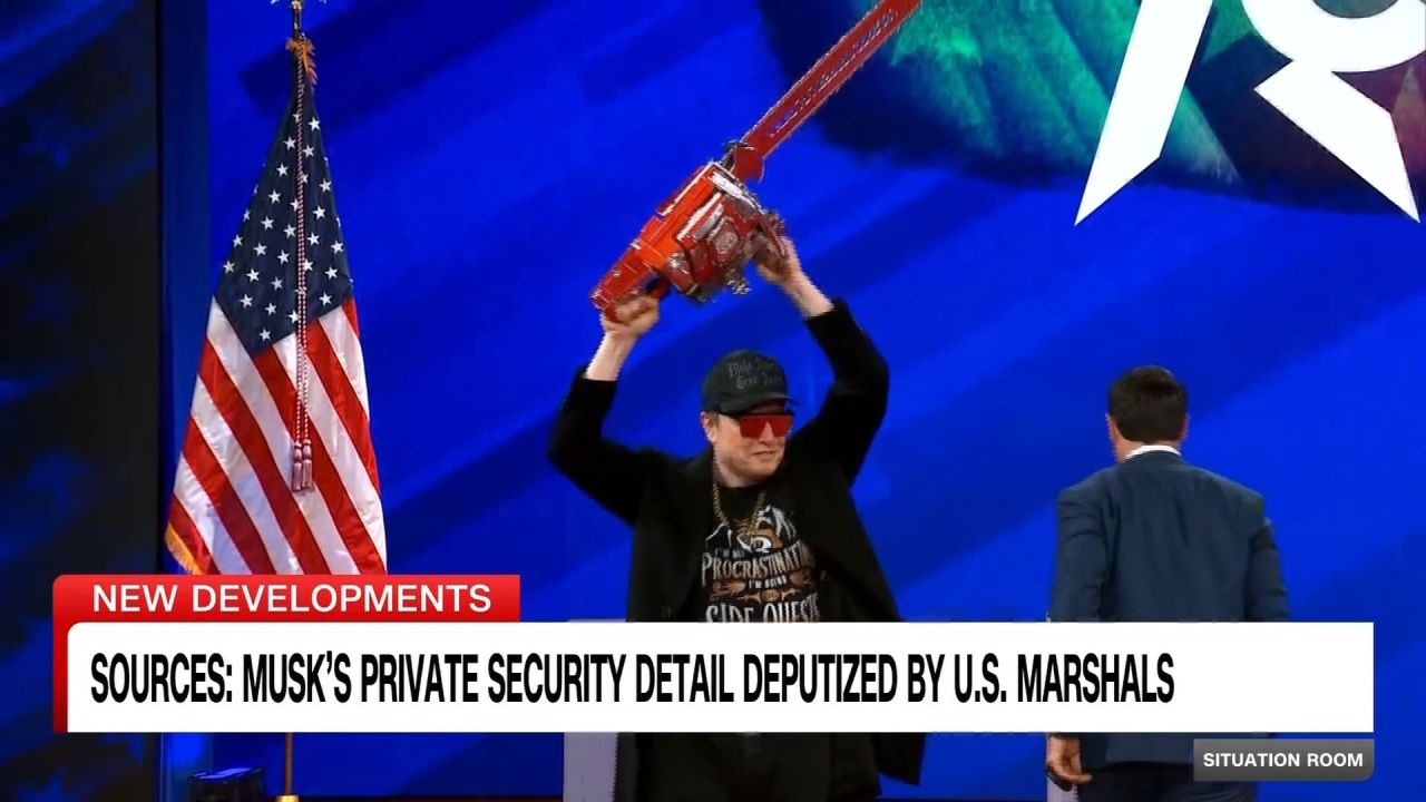 <p>Sources say members of Elon Musk's security detail have been deputized by the US Marshals, giving them unprecedented rights and protections.</p>