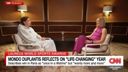 <p>Mondo Duplantis won his second straight pole vault Olympic gold medal last year at the Paris Games in part of what he described as a “life-changing” year. While at the Laureus World Sports Awards where he was named Sportsman of the Year, the 25-year-old sat down with CNN World Sport’s Amanda Davies to reflect on his past year and his hopes to continue raising the bar ahead of the LA 2028 Summer Olympics.</p>
