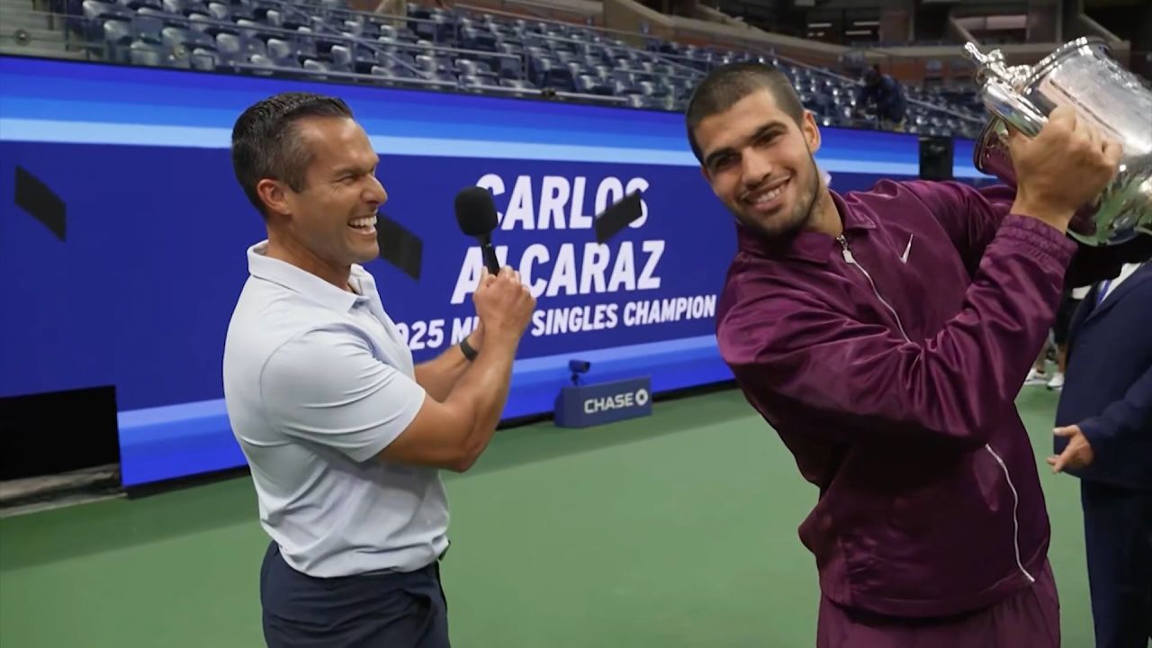 Carlos Alcaraz wins his second US Open title, defeating Jannik Sinner in four sets