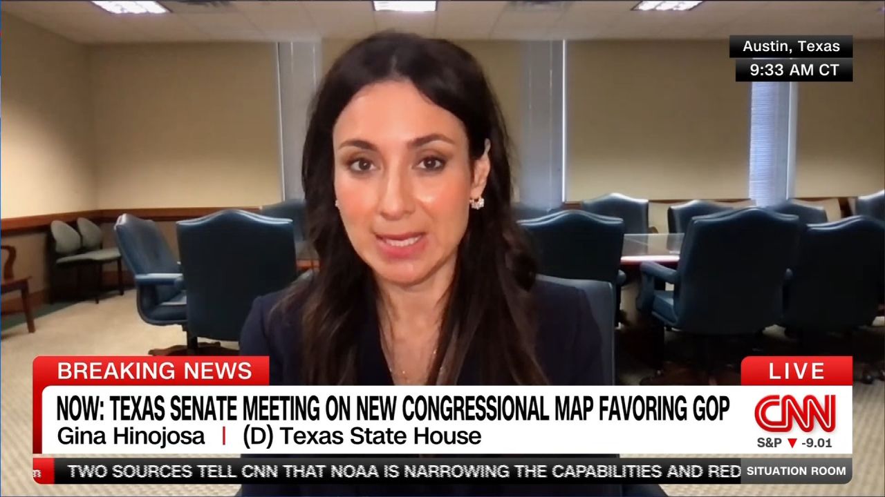 <p>Texas State Lawmaker Gina Hinojosa speaks with CNN's Wolf Blitzer about her and other Democrats' fight against the state's GOP redistricting plan.</p>