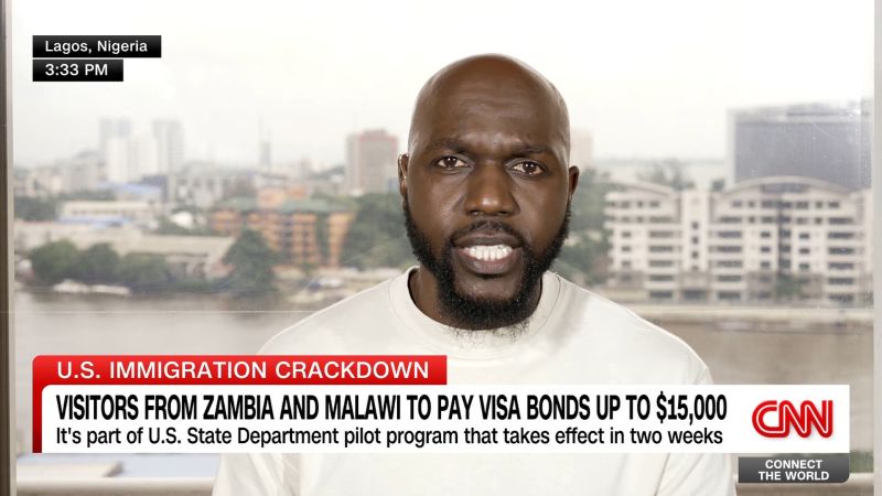 Visitors from Malawi & Zambia must soon pay deposits for visas to enter U.S.
