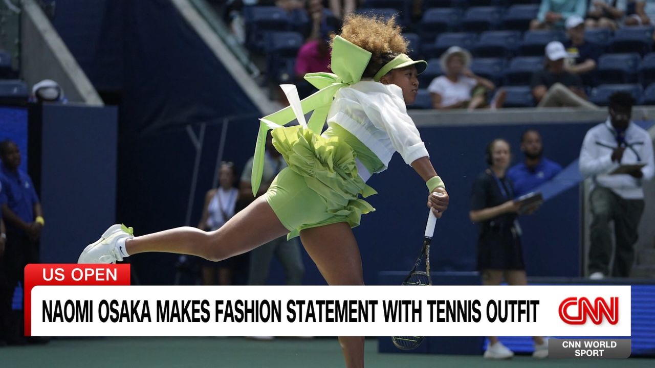 <p>New York Fashion Week isn't until next week, but that didn't stop Naomi Osaka from turning the court into a runway. CNN Sport's Coy Wire recaps her first round win at the U.S. Open. </p>