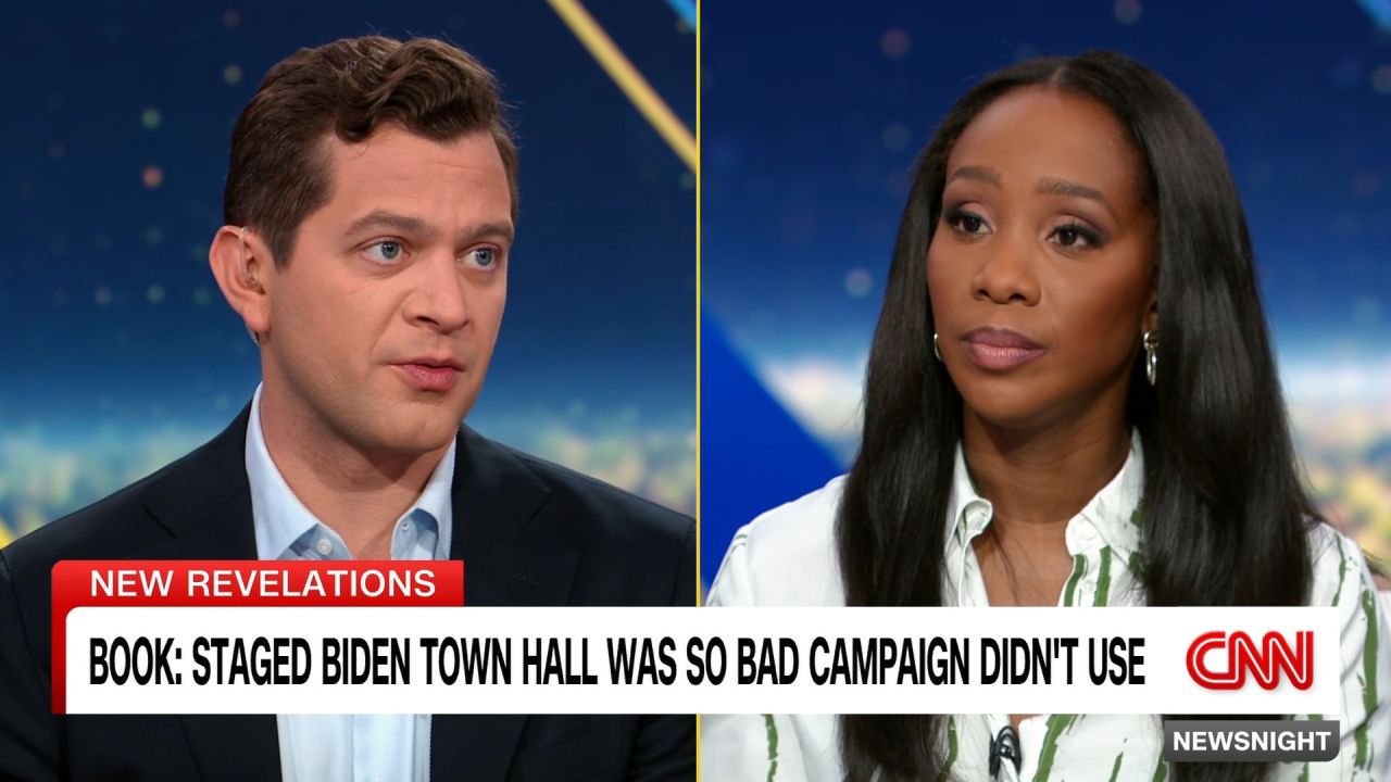 <p>In the new book "Original Sin," co-authors Jake Tapper and Alex Thompson reveal the Biden presidential campaign held a fake town hall in hopes of using in political ads. Sources told the authors that Biden's performance was so poor there was nothing usable.</p>
