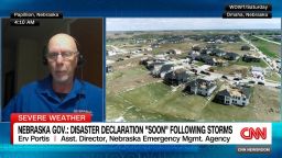 <p>Kim Brunhuber speaks with Erv Portis, the Assistant Director of Nebraska's Emergency Management Agency, about Nebraska's clean-up efforts after tornadoes Friday. </p>