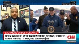 <p>CNN's Anna Coren speaks with Ashanti Martinez, a Maryland State Delegate, about how the Baltimore bridge collapse brings a stark reminder of the vulnerabilities of immigrant workers. </p>
