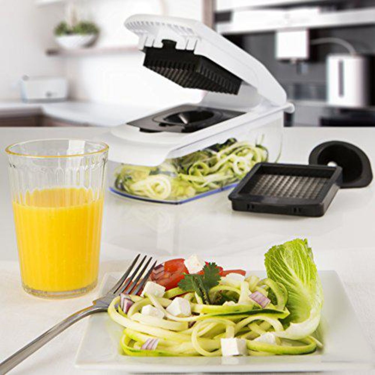Fullstar Mandoline Slicer Spiralizer Vegetable Slicer - Cheese Slicer Food  Slicer 6-in-1 Vegetable Spiralizer Potato Slicer Zood